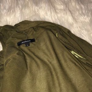 olive green cardigan